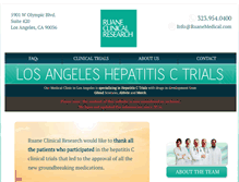 Tablet Screenshot of hepctrialslosangeles.com